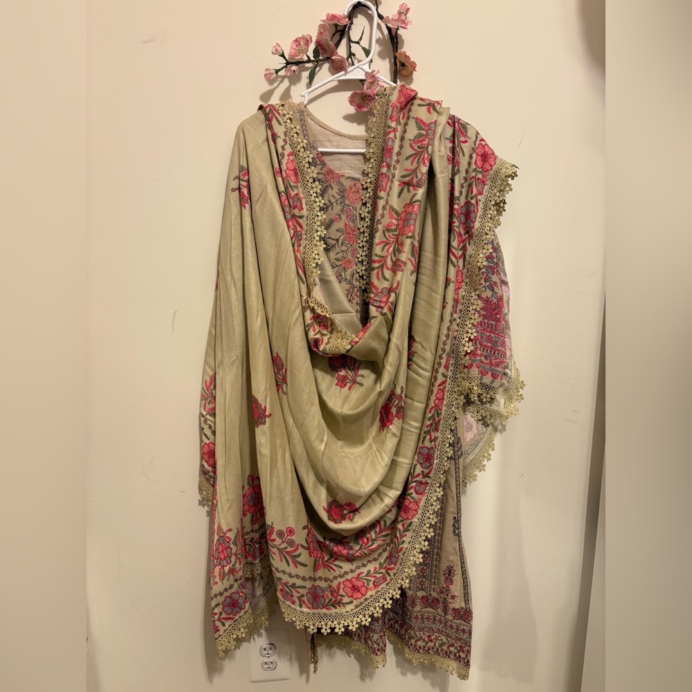 Shirt and duppata beautiful embroidery